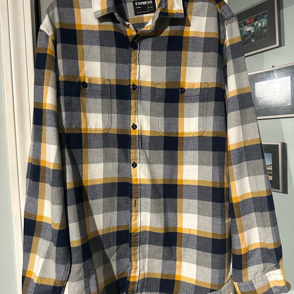 Men’s Express Flannel Shirt-XL